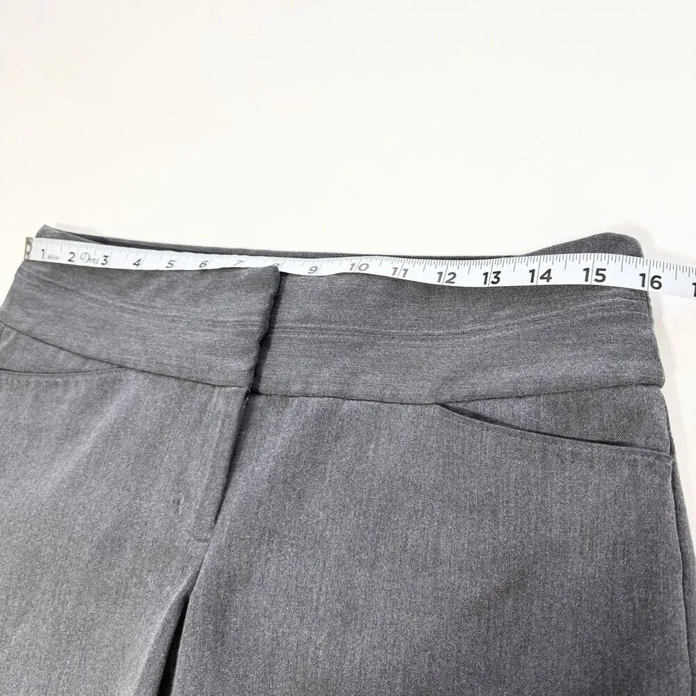 Express Editor Dress Pants Womens Size 6R Gray Work Trousers - Picture 7 of 9